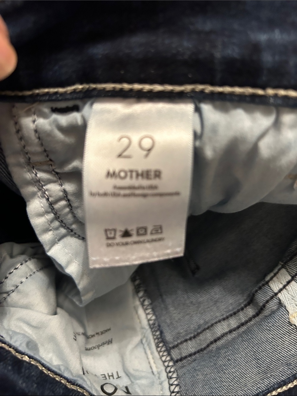 MOTHER The Hustler Ankle “Heirloom” Blue High-Rise Jeans - Picture 8 of 10